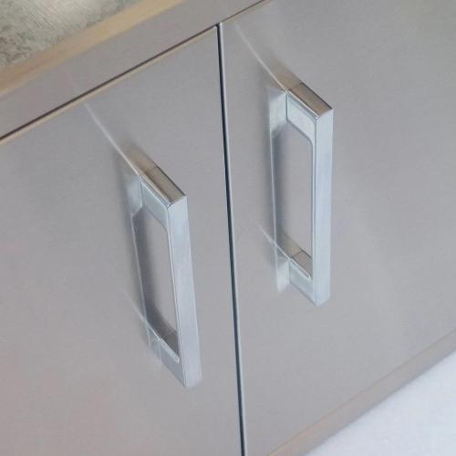 Sunstone Grill Signature Series 30 Inch Stainless Steel Beveled Frame Weather Sealed Dry Storage Pantry Cabinet