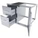 Sunstone Grill Signature Series 30 Inch Stainless Steel Beveled Frame Double Access Drawer and Door Combo