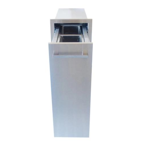 Sunstone Grill Signature Series 12 Inch Stainless Steel Beveled Frame Spice Rack Drawer