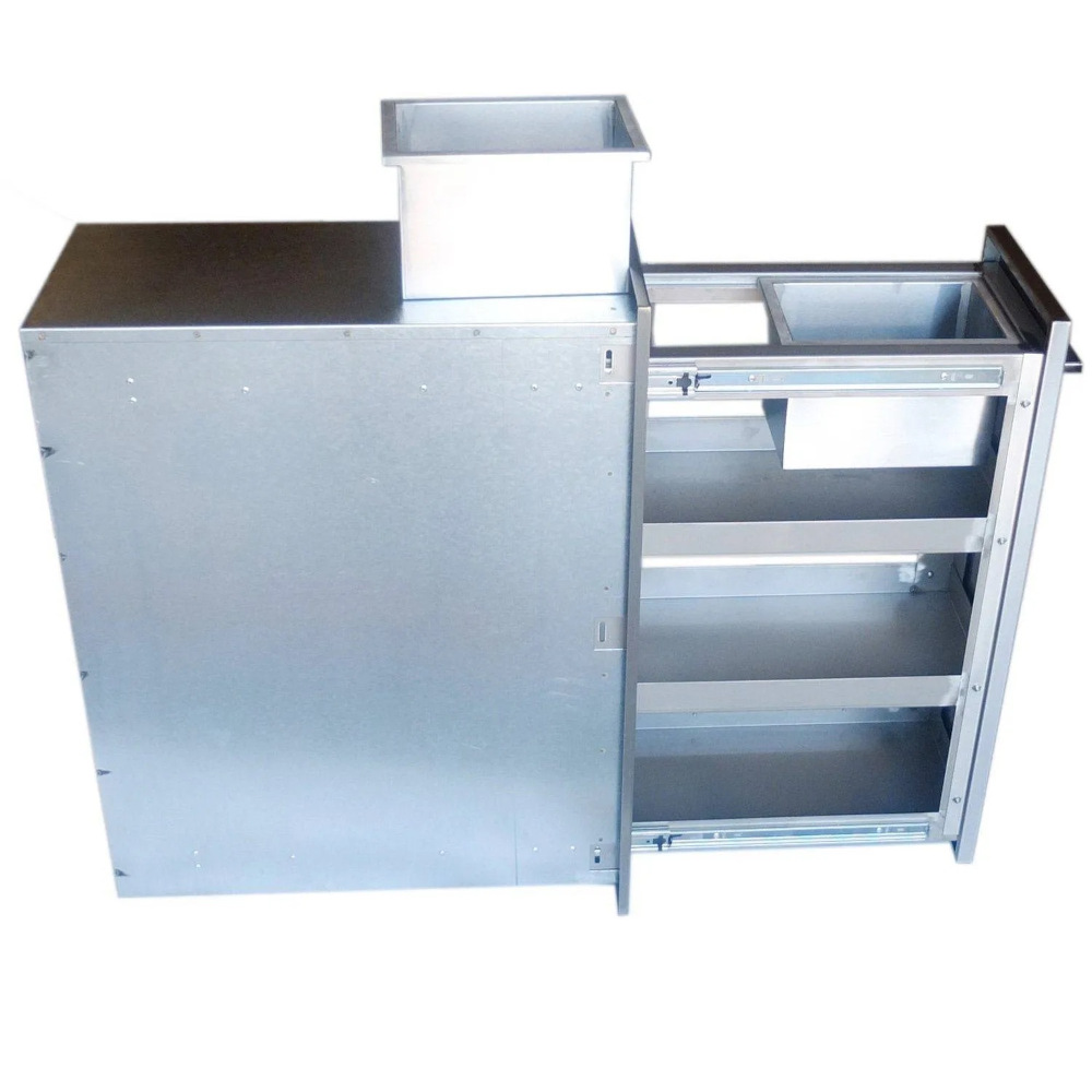 Sunstone Grill Signature Series 12 Inch Stainless Steel Beveled Frame Spice Rack Drawer