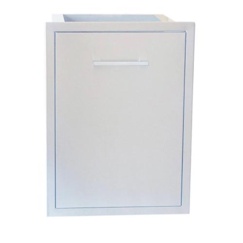 Sunstone Grills Signature Series 20 Inch Stainless Steel Beveled Frame Roll Out Trash Drawer