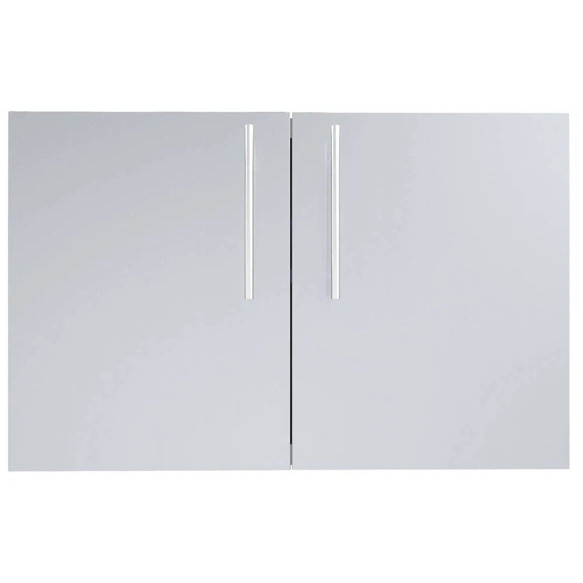 Sunstone Grill Designer Series 36 Inch Stainless Steel Raised Frame Double Access Doors with Shelves