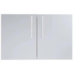 Sunstone Grills Designer Series 36 Inch Stainless Steel Raised Frame Double Access Doors with Shelves DE DD36250