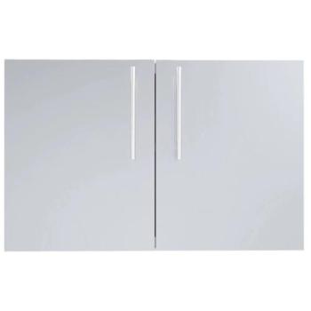Sunstone Grills Designer Series 36 Inch Stainless Steel Raised Frame Double Access Doors with Shelves DE DD36350