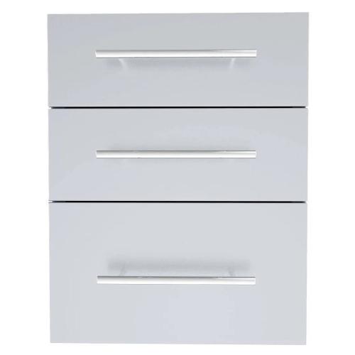 Sunstone Grill Designer Series 18 Inch Stainless Steel Raised Frame Triple Access Drawer