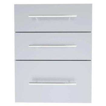 Sunstone Grills Designer Series 18 Inch Stainless Steel Raised Frame Triple Access Drawer DE TD23350