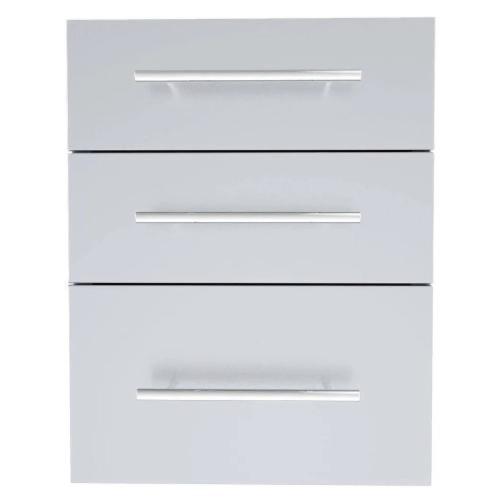 Sunstone Grills Designer Series 18 Inch Stainless Steel Raised Frame Triple Access Drawer