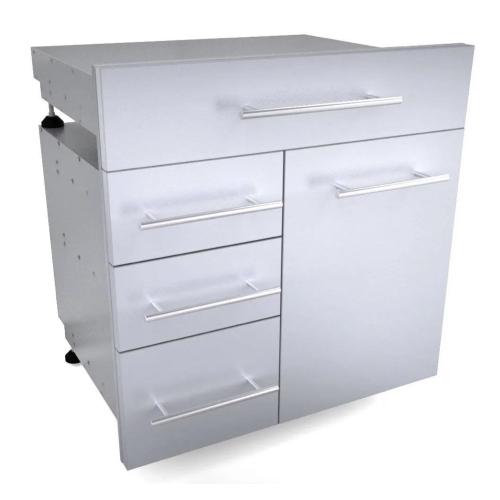 Sunstone Grill Designer Series 30 Inch by 6 Inch Stainless Steel Raised Frame Single Access Drawer