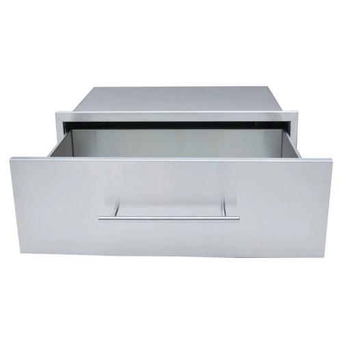Sunstone Grill Designer Series 30 Inch by 10 Inch Stainless Steel Raised Frame Single Access Drawer