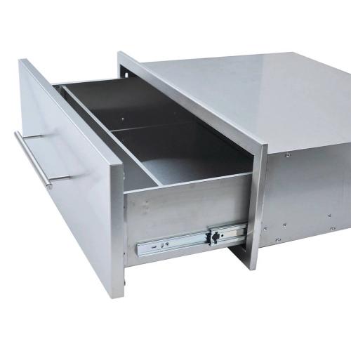 Sunstone Grill Designer Series 30 Inch by 10 Inch Stainless Steel Raised Frame Single Access Drawer