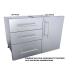Sunstone Grill Designer Series 15 Inch Stainless Steel Raised Frame Right Hinged Vertical Single Door Dry Storage Pantry Cabinet