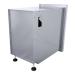 Sunstone Grills Designer Series 15 Inch Stainless Steel Raised Frame Left Hinged Vertical Single Door Dry Storage Pantry Cabinet