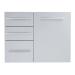 Sunstone Grill Designer Series 30 Inch Stainless Steel Raised Frame Triple Access Drawer  and  Propane Tank Storage Combo