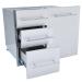 Sunstone Grill Designer Series 30 Inch Stainless Steel Raised Frame Triple Access Drawer  and  Propane Tank Storage Combo