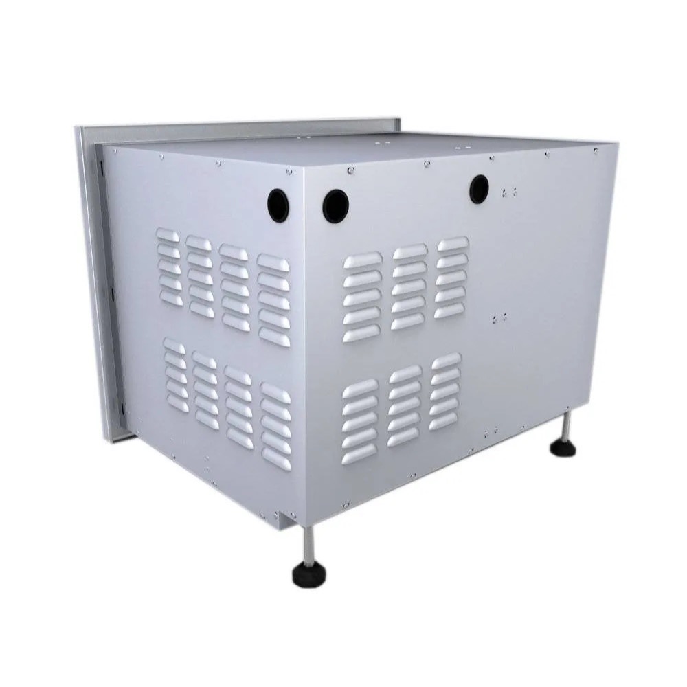 Sunstone Grill Designer Series 30 Inch Stainless Steel Raised Frame Triple Access Drawer  and  Propane Tank Storage Combo