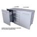 Sunstone Grill Designer Series 30 Inch Stainless Steel Raised Frame Triple Access Drawer  and  Propane Tank Storage Combo