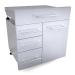 Sunstone Grill Designer Series 30 Inch Stainless Steel Raised Frame Triple Access Drawer  and  Propane Tank Storage Combo
