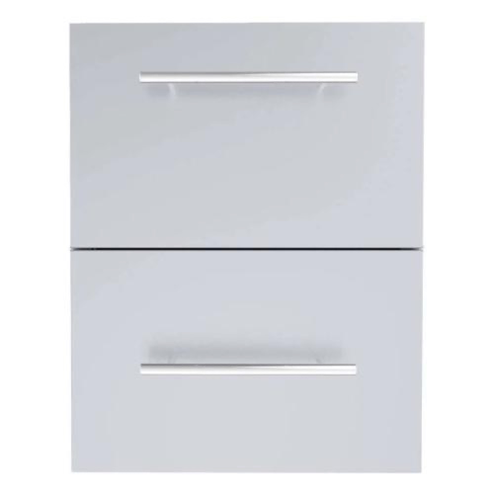 Sunstone Grills Designer Series 18 Inch Stainless Steel Raised Frame Paper Towel Bin  and  Drawer Combo