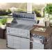 Sunstone Grill Designer Series 18 Inch Stainless Steel Raised Frame Tilt Out Paper Towel Bin  and  Utensil Drawer Combo