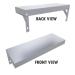Sunstone 22 Inch Outdoor Rated Stainless Steel Sturdy Wall Shelf