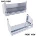 Sunstone Grills 13 Inch Outdoor Rated Stainless Steel Bar Caddy Speed Rail with Drip Pan