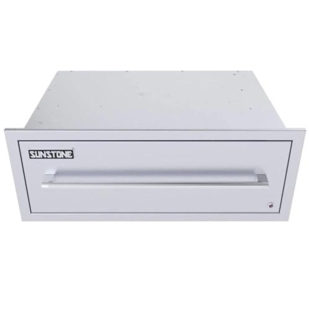 Sunstone Grills Signature Series 30 Inch Built In Electrical 110 Volt Warming Drawer