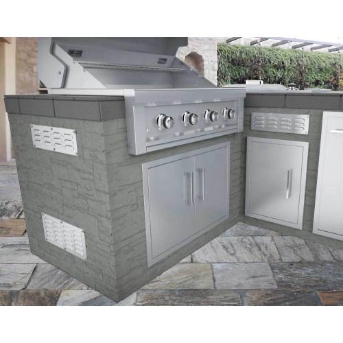 Sunstone Grills 15 Inch x 4 Inch Stainless Steel Island Venting Panel