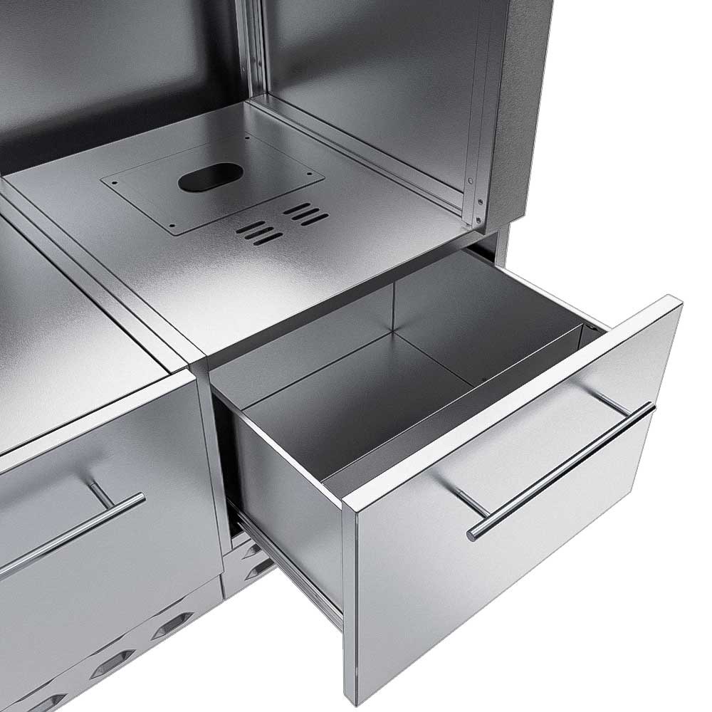 Sunstone 52 Inch Universal Base Cabinet for up to 44 Inch Pellet Grill