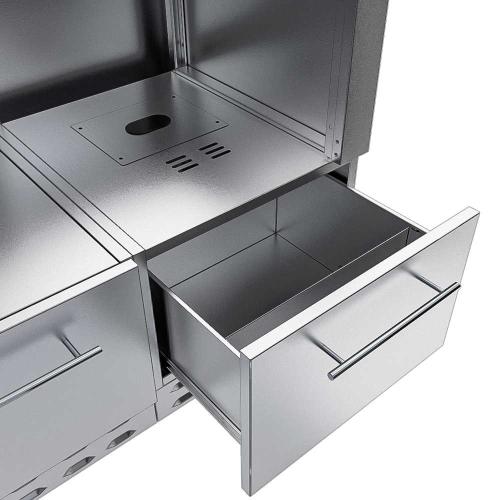 Sunstone 66 Inch Universal Base Cabinet for up to 54 Inch Pellet Grill