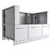 Sunstone 66 Inch Universal Base Cabinet for up to 54 Inch Pellet Grill