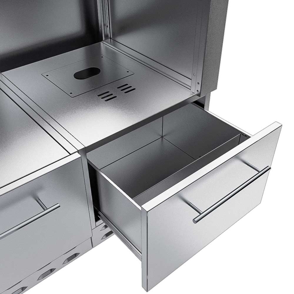 Sunstone 15 Inch Universal Component Base Drawer for Pellet Grill