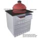 Sunstone 30 Inch Universal Kamado Base Cabinet for up to 24 Inch Kamado Grill