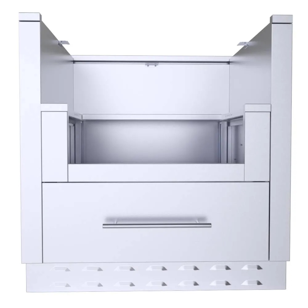 Sunstone Grills 33 Inch Universal Power Burner Base Cabinet for up to 22 Inch Power Burner