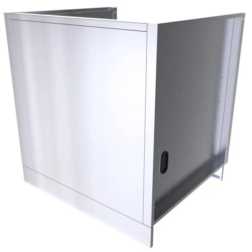 Sunstone Grills 33 Inch Universal Power Burner Base Cabinet for up to 22 Inch Power Burner