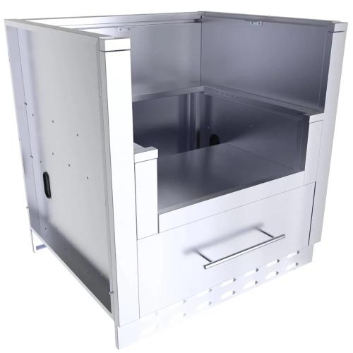 Sunstone Grills 33 Inch Universal Power Burner Base Cabinet for up to 22 Inch Power Burner