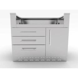 Sunstone Grills 40 Inch Universal Grill Base Cabinet for up to 36 Inch Gas Grill SAC40GLPCD250