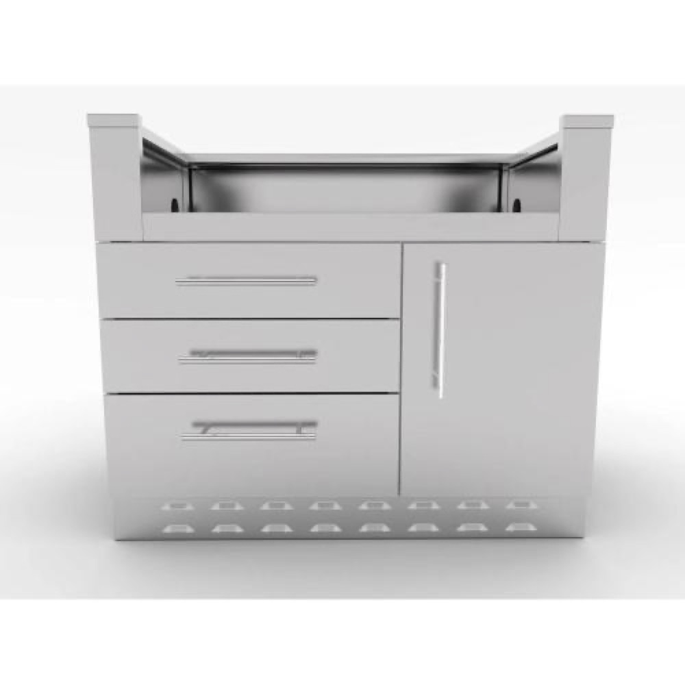 Sunstone Grills 40 Inch Universal Grill Base Cabinet for up to 36 Inch Gas Grill