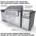 Sunstone 46 Inch Universal Grill Base Cabinet for up to 42 Inch Gas Grill