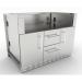 Sunstone 46 Inch Universal Grill Base Cabinet for up to 42 Inch Gas Grill