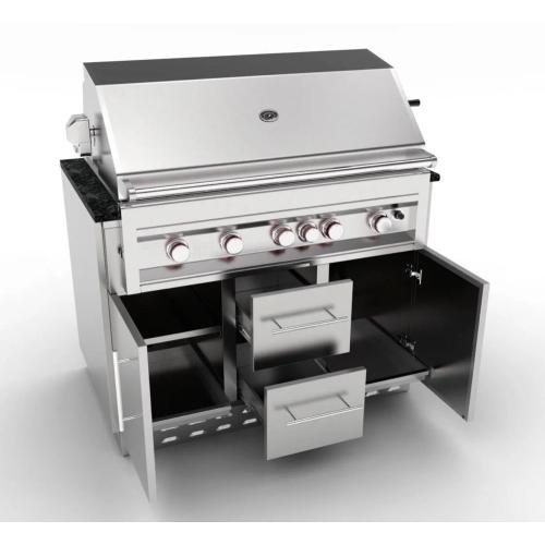 Sunstone 46 Inch Universal Grill Base Cabinet for up to 42 Inch Gas Grill