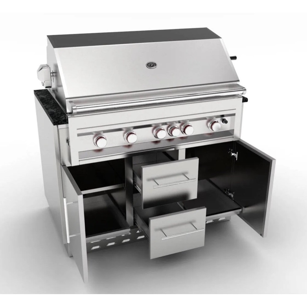 Sunstone 46 Inch Universal Grill Base Cabinet for up to 42 Inch Gas Grill