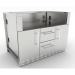 Sunstone 46 Inch Universal Grill Base Cabinet for up to 42 Inch Gas Grill