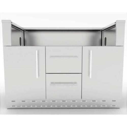 Sunstone Grills 46 Inch Universal Grill Base Cabinet for up to 42 Inch Gas Grill