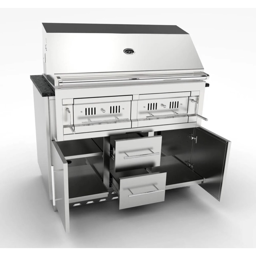 Sunstone Grills 46 Inch Universal Grill Base Cabinet for up to 42 Inch Charcoal Grill