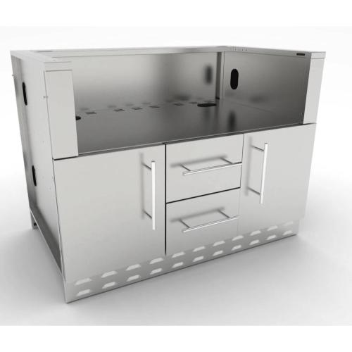 Sunstone Grills 46 Inch Universal Grill Base Cabinet for up to 42 Inch Charcoal Grill