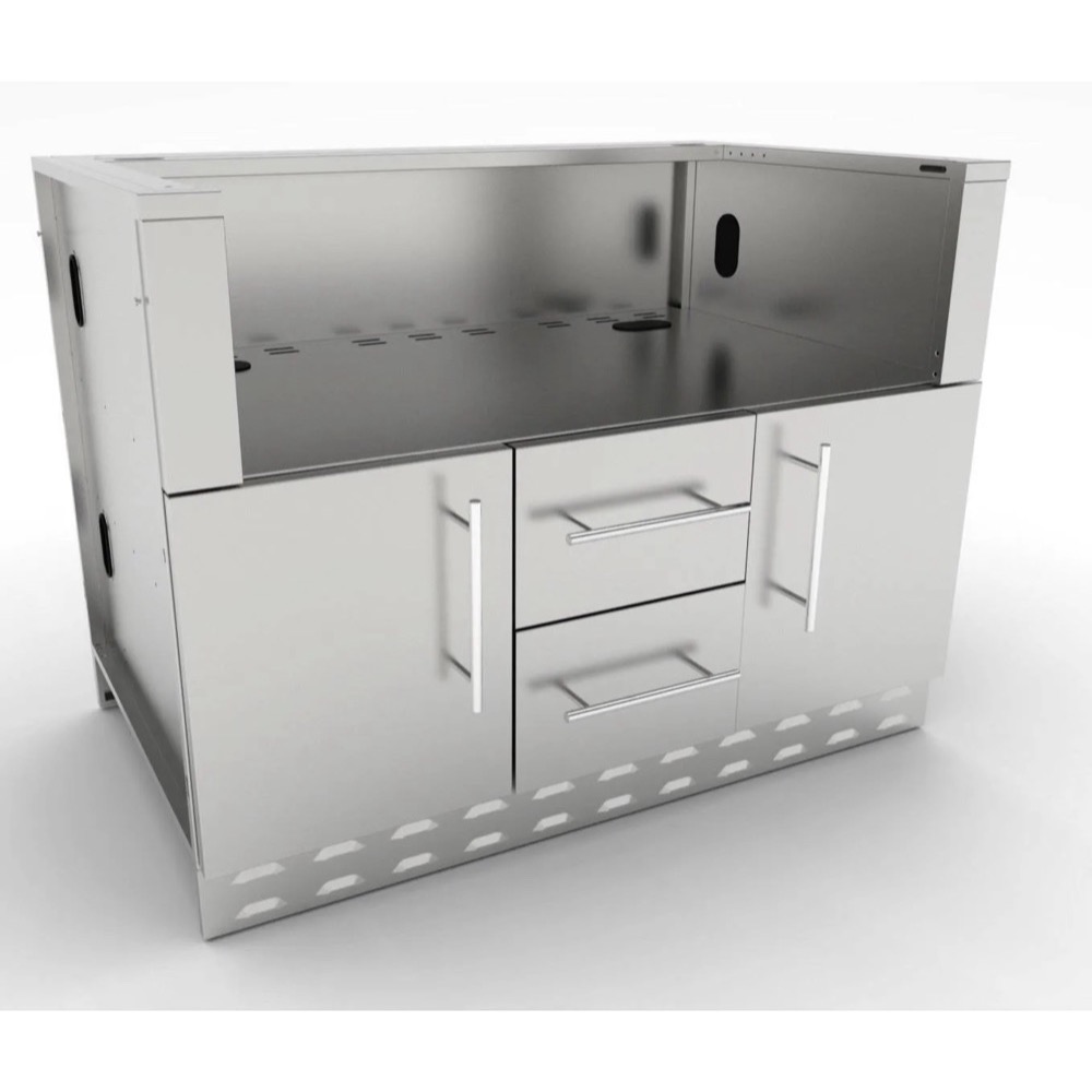 Sunstone Grills 46 Inch Universal Grill Base Cabinet for up to 42 Inch Charcoal Grill