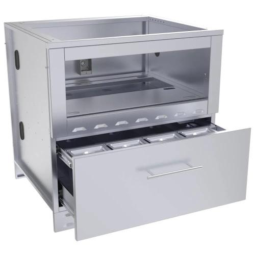 Sunstone Grills 34 Inch Universal Base Cabinet for up to 34 Inch Single Warming Drawer