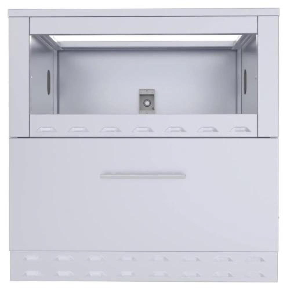 Sunstone Grills 34 Inch Universal Base Cabinet for up to 34 Inch Single Warming Drawer