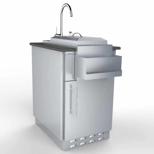 Sunstone 20 Inch Universal Right Hinge Base Cabinet for up to 14 Inch Width Appliance