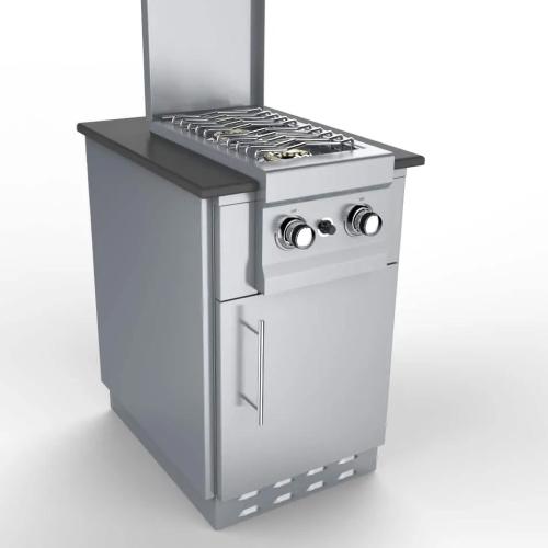 Sunstone 20 Inch Universal Right Hinge Base Cabinet for up to 14 Inch Width Appliance